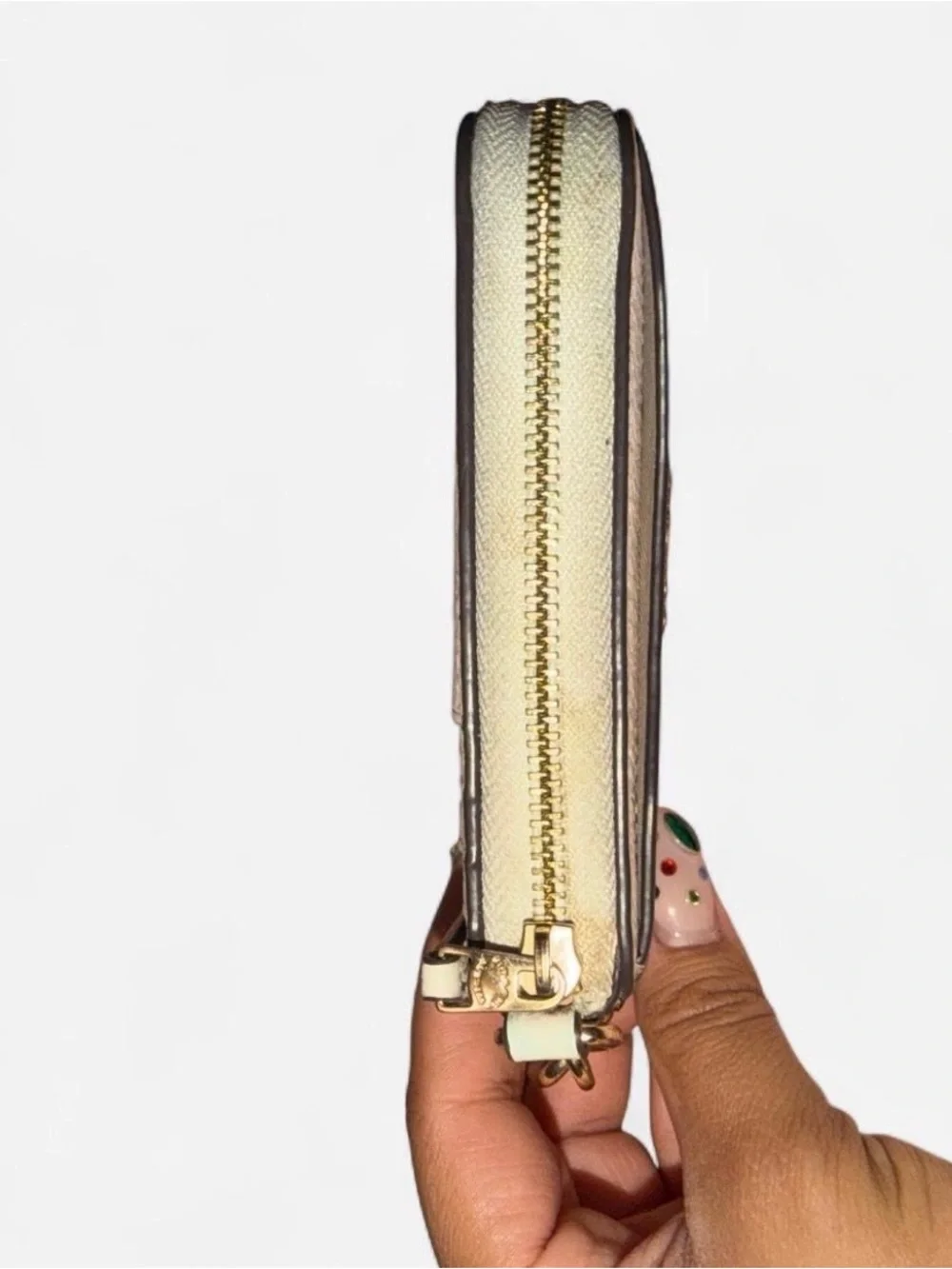 Coach cream wallet
